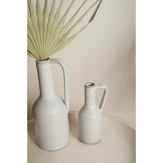 Lynmoore Vase 2 (Set of 2) by Accent Decor in white. Made from ceramic in a modern style.