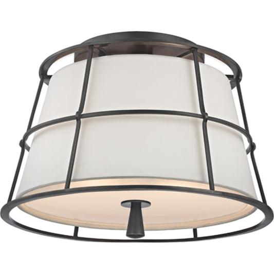 Savona Semi Flush by Hudson Valley. Made from steel in a transitional style.