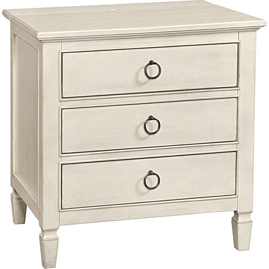 Summer Hill Nightstand by Universal Furniture in antique bronze and cotton. Made from unique in a traditional style.
