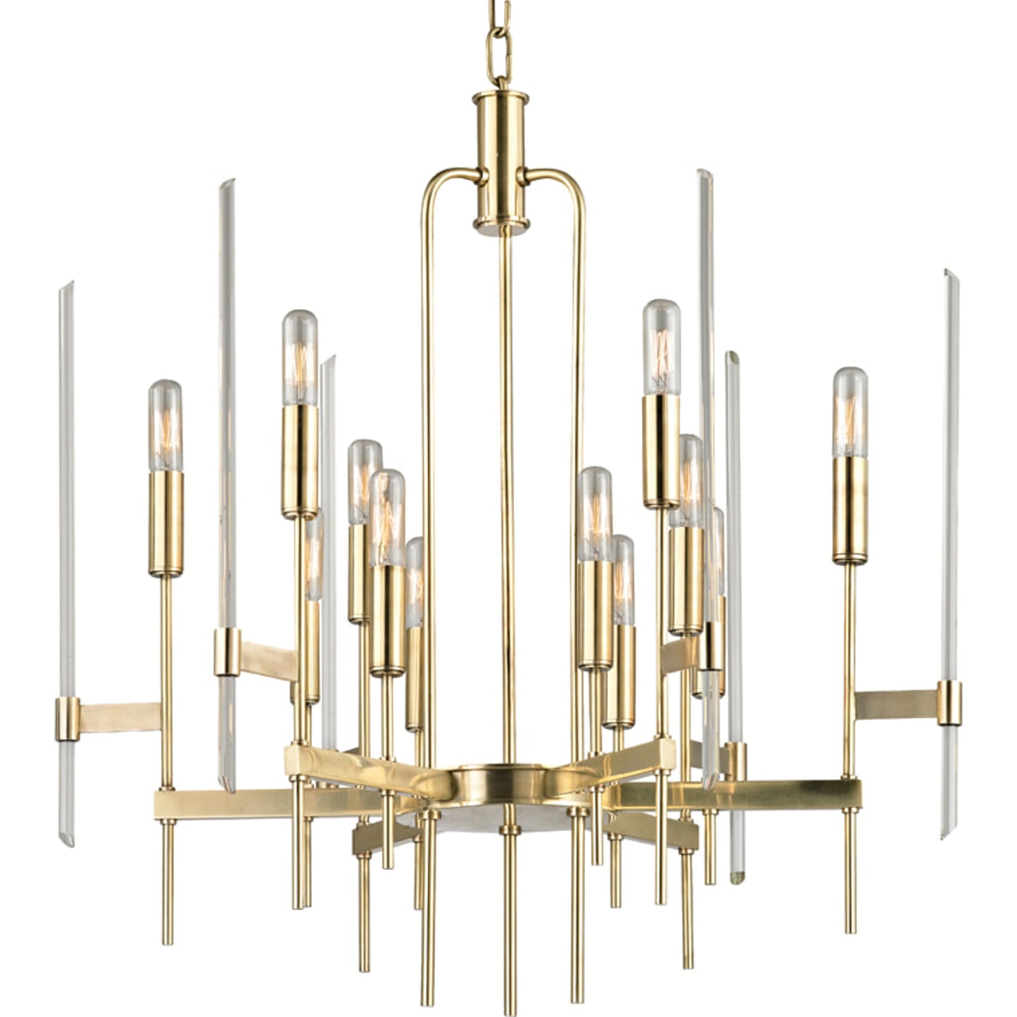 001 S-312952 | Primary Silo | Bari Chandelier by Hudson Valley. Made from brass in a modern style.
