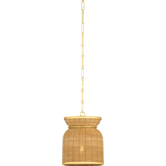 001 SI-2472464 | Primary Silo | Parkchester Pendant by Hudson Valley in aged brass. Made from unique in a rustic style.