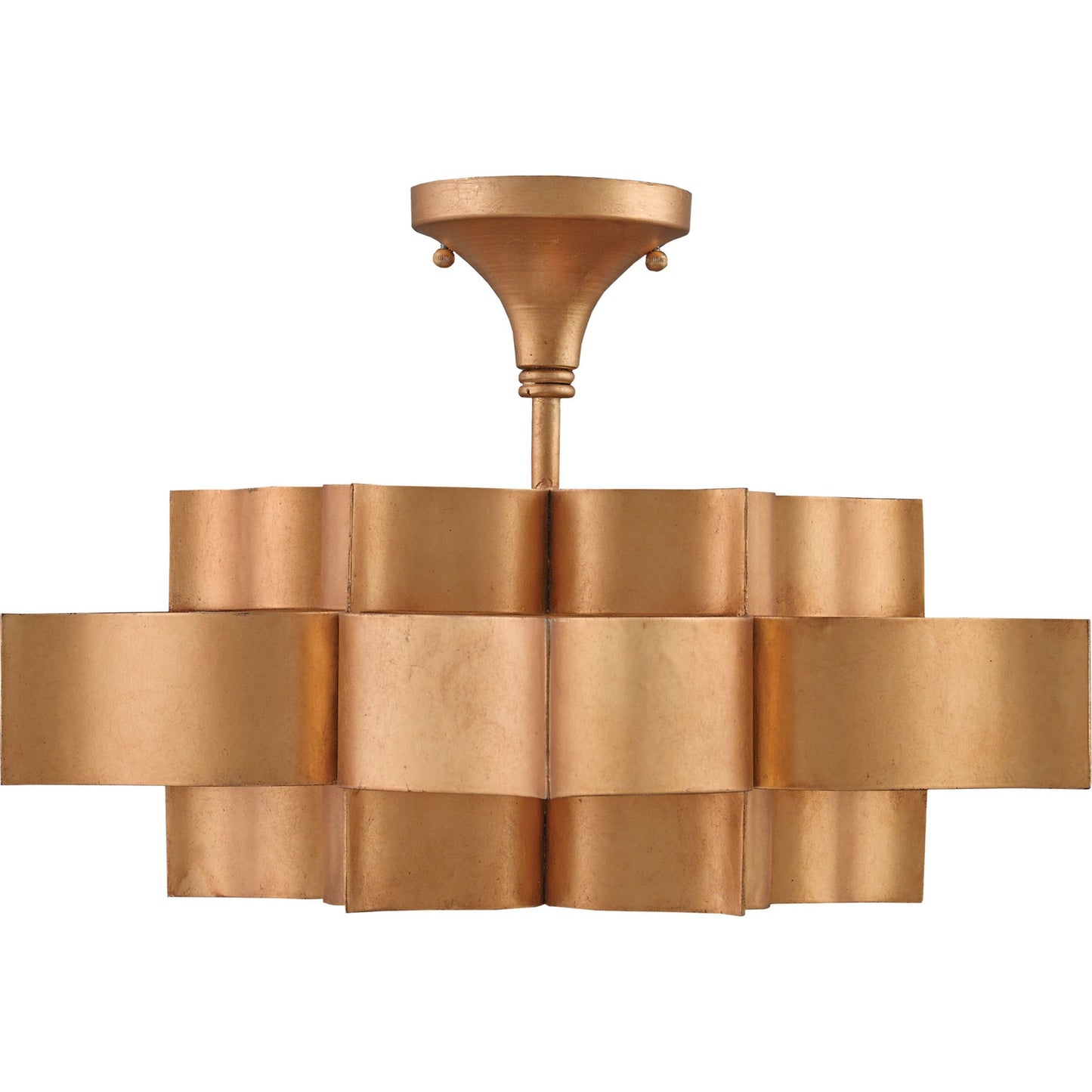 005 S-223979 | Additional Silo | Grand Lotus Pendant/Semi-Flush Mount by Currey and Company. Made from wrought iron in a modern style.