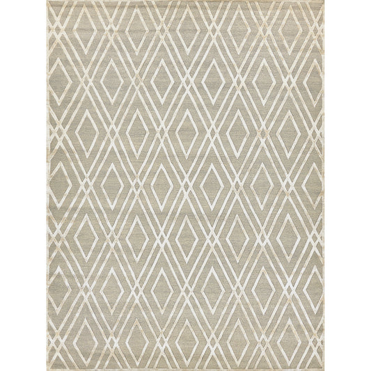 Metro Velvet 9959 Rug by Exquisite Rugs in light beige. Made from wool, viscose in a unique style.