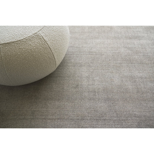Sanctuary Rug - Dark Taupe by Exquisite Rugs in dark taupe. Made from bamboo silk, wool in a unique style.