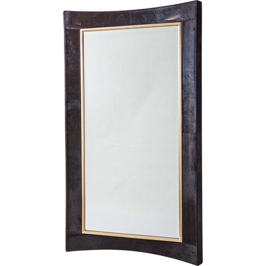 001 SR-701064 | Primary Silo | Curved Floor Mirror by Global Views in gold leaf. Made from unique in a transitional style.