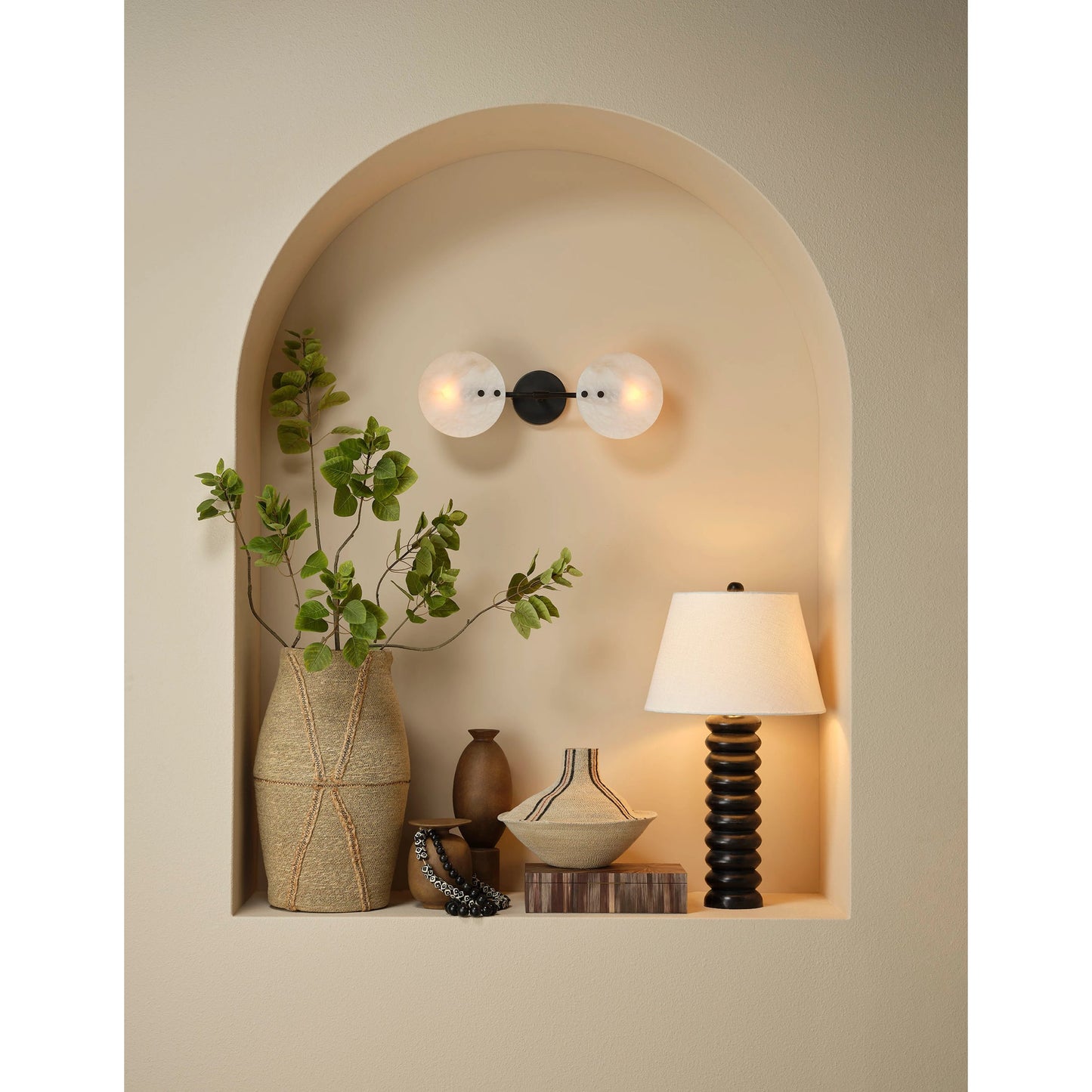 004 SI-2146392 | Additional Silo | Abacus Table Lamp by Jamie Young. Made from mango wood in a modern style.