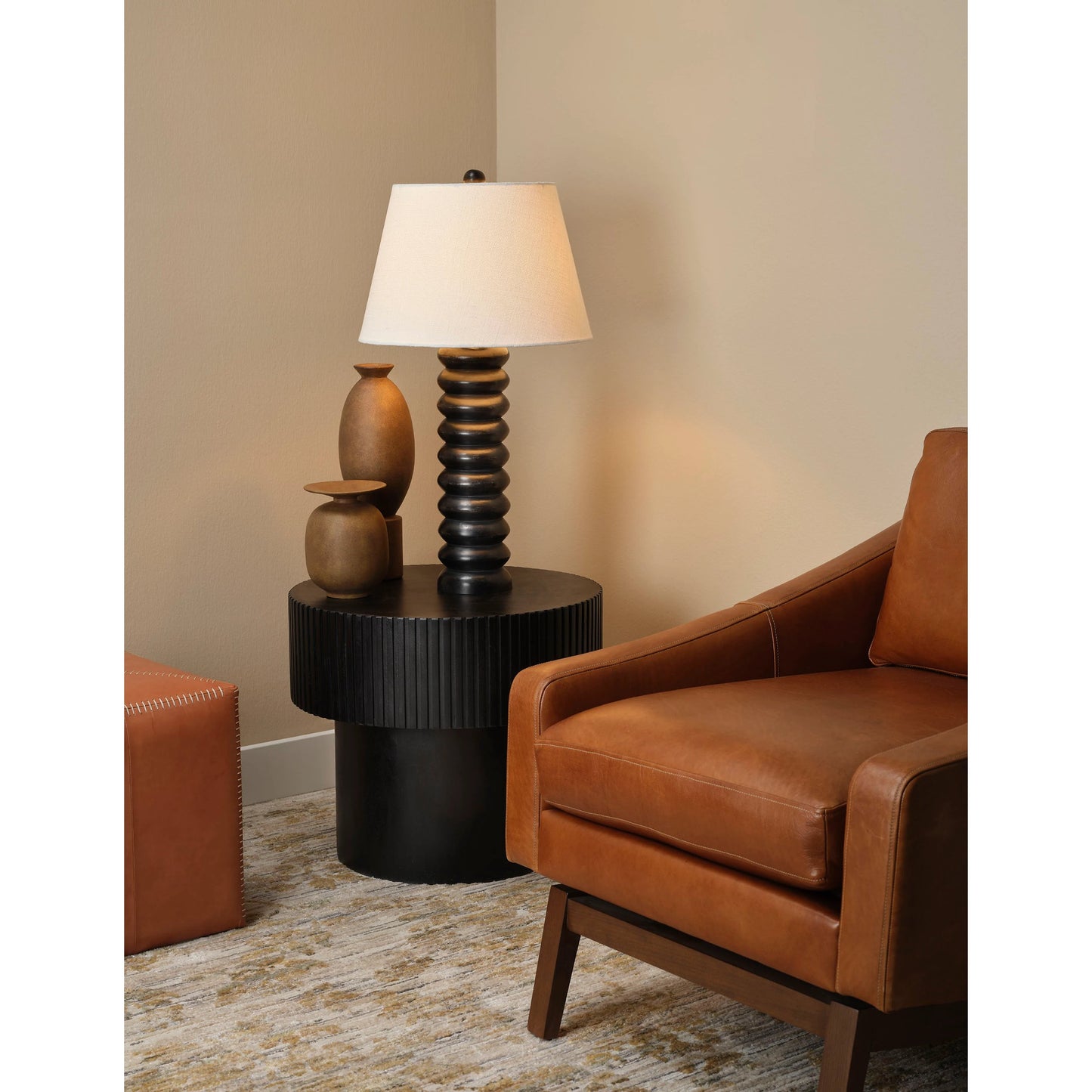 005 SI-2146392 | Additional Silo | Abacus Table Lamp by Jamie Young. Made from mango wood in a modern style.