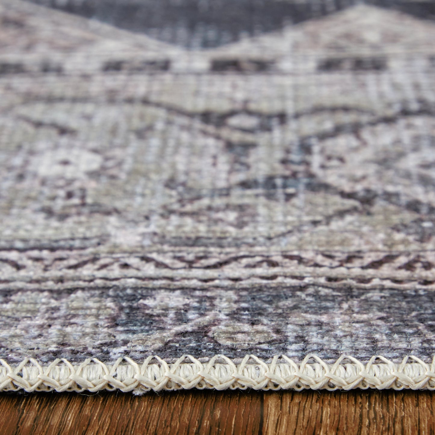 006 SI-2158911,SI-2158912,SI-2158913,SI-2158914,SI-2158915 | Closeup | Percy Transitional Rug - PRC39PBF by Feizy in gray, ivory, taupe. Made from polyester, cotton, viscose in a unique style.