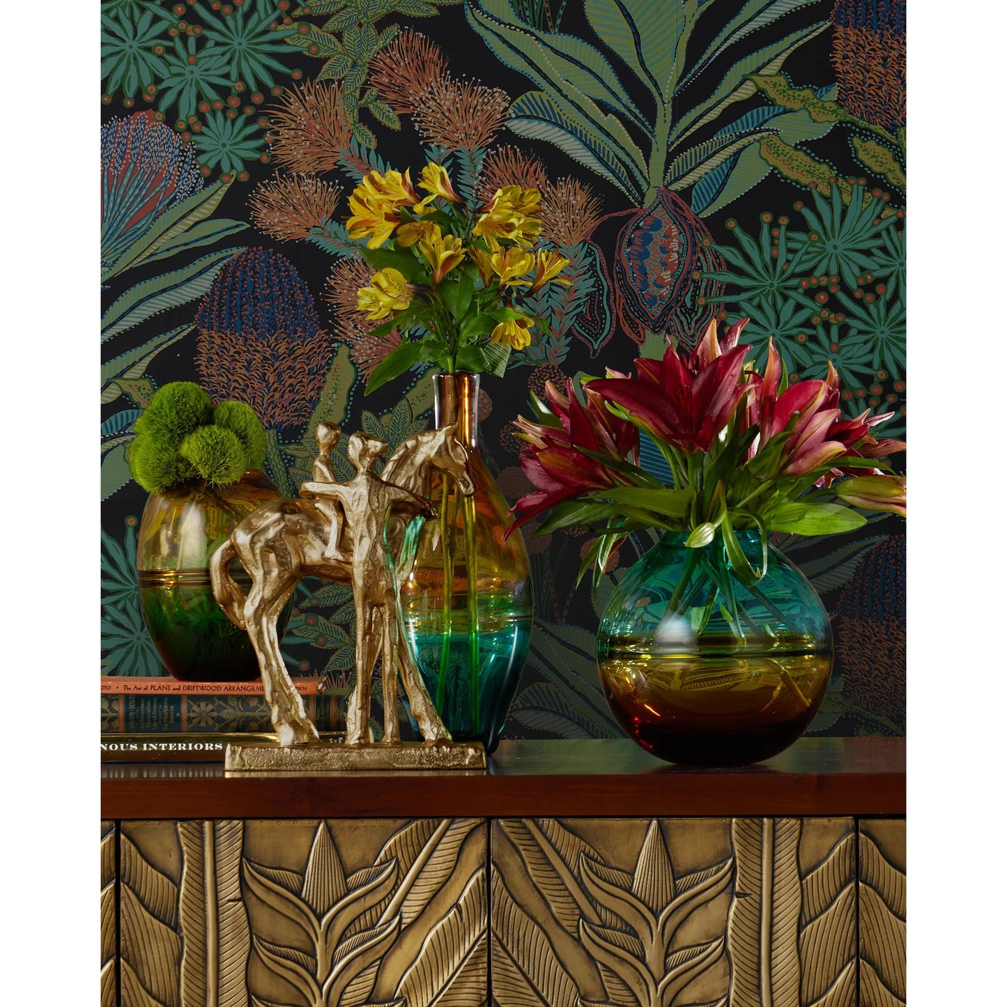 005 SI-2387020 | Lifestyle | Dujardin Equestrian Sculpture by Currey and Company in gold. Made from cast aluminum in a eclectic & global style.