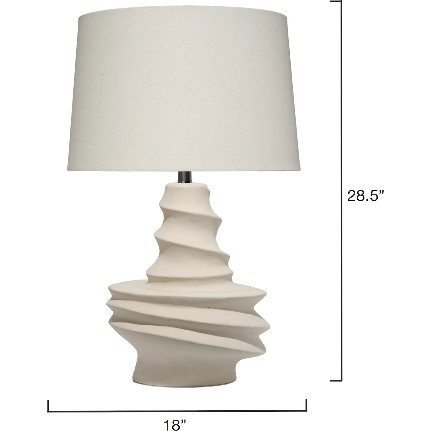 002 SI-2320365 | Additional Silo | Dune Table Lamp by The Livingston Collection in off white and matte off white. Made from ceramic in a unique style.