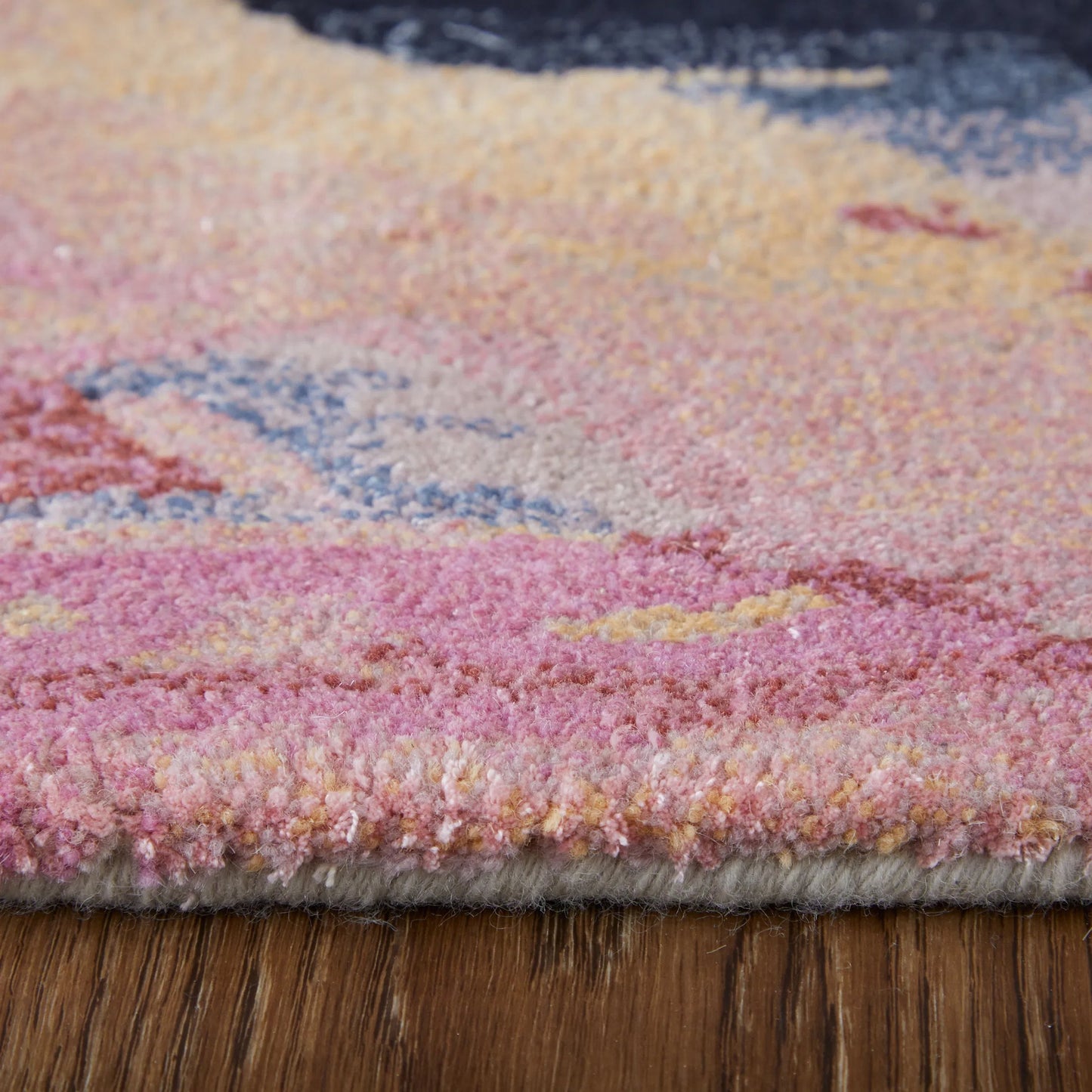 002 SI-2238434,SI-2238435,SI-2238436,SI-2238437,SI-2259676,SI-2378818 | Closeup | Kawai Rug - KAW8985F by Feizy in pink, blue, ivory. Made from wool, viscose in a unique style.