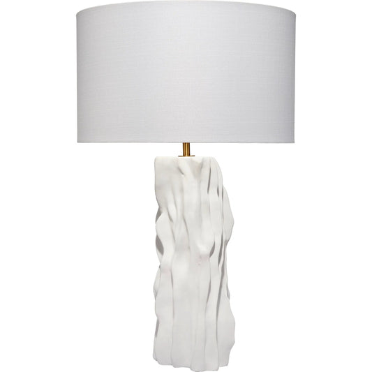 Sweetwood Table Lamp by Jamie Young in white and matte white. Made from ceramic, metal in a modern style.