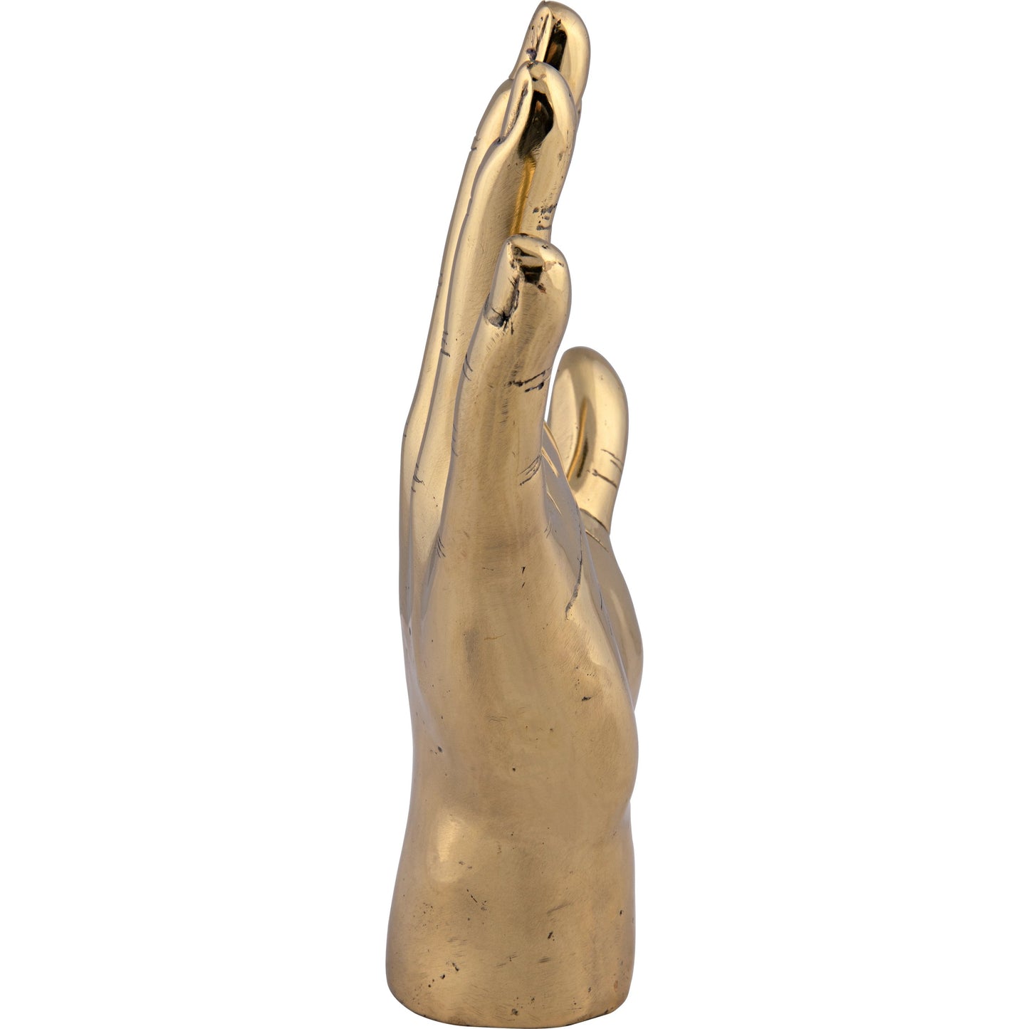 003 S-335239 | Additional Silo | Open Hand by Noir in brass. Made from brass in a modern style.