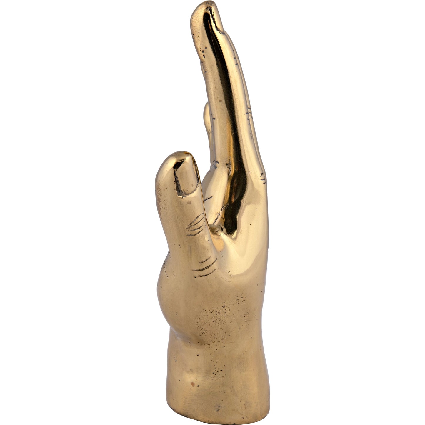 008 S-335239 | Additional Silo | Open Hand by Noir in brass. Made from brass in a modern style.