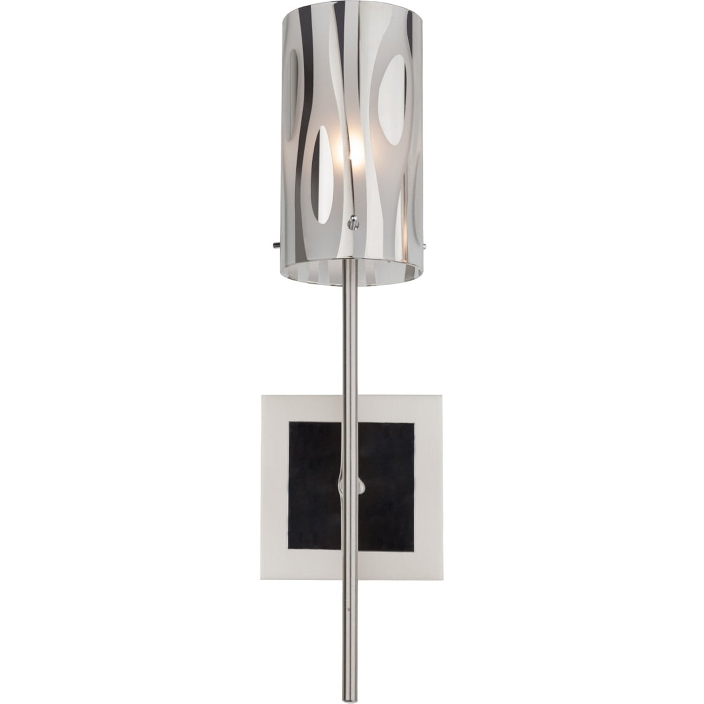 002 SR-817652 | Additional Silo | Chroman Empire Sconce by Varaluz in chrome. Made from chrome, two-layer smoky chrome in a modern style.