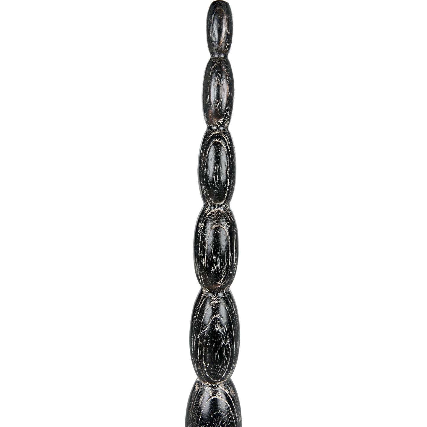 003 SI-1956880 | Closeup | Freia Sculpture by Noir in cinder black. Made from mindi in a traditional style.