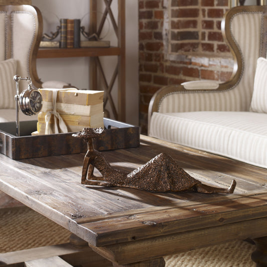 Summer Days Sculpture by Uttermost in bronze. Made from resin in a traditional style.