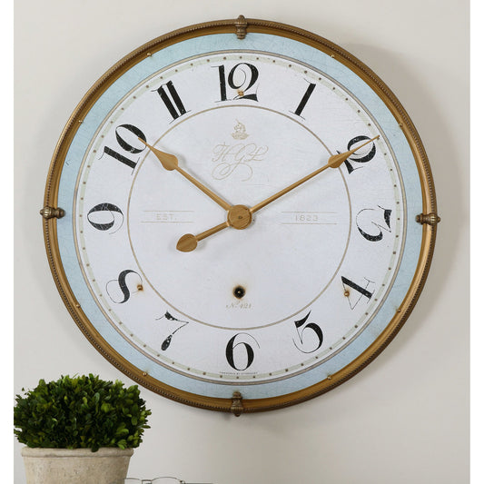 Torriana Wall Clock by Uttermost. Made from mdf, metal in a traditional style.
