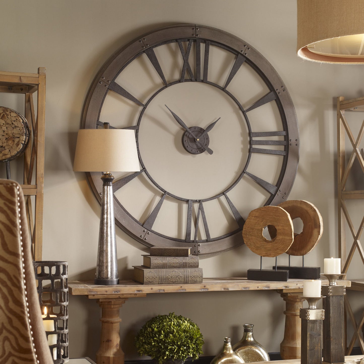 003 S-251674 | Lifestyle | Ronan Wall Clock by Uttermost. Made from unique in a modern style.