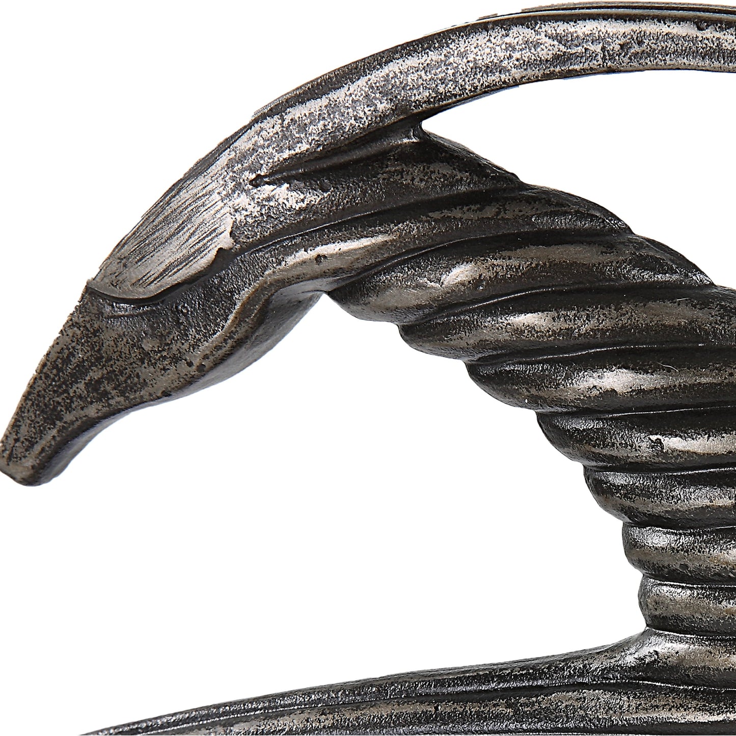 003 SI-1981245 | Additional Silo | Take the Lead Sculpture by Uttermost in aged silver. Made from iron, marble in a modern style.