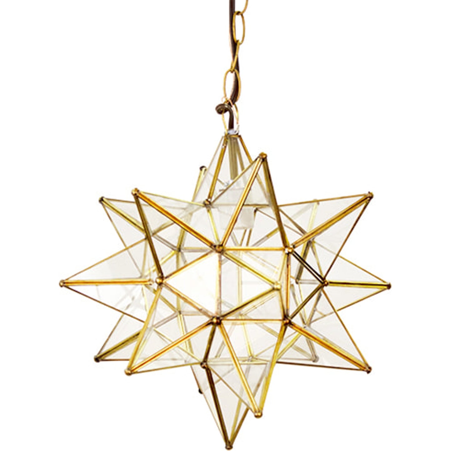 001 SR-841628,SR-841629 | Additional Silo | Star Chandelier by Worlds Away in brass. Made from unique in a modern style.