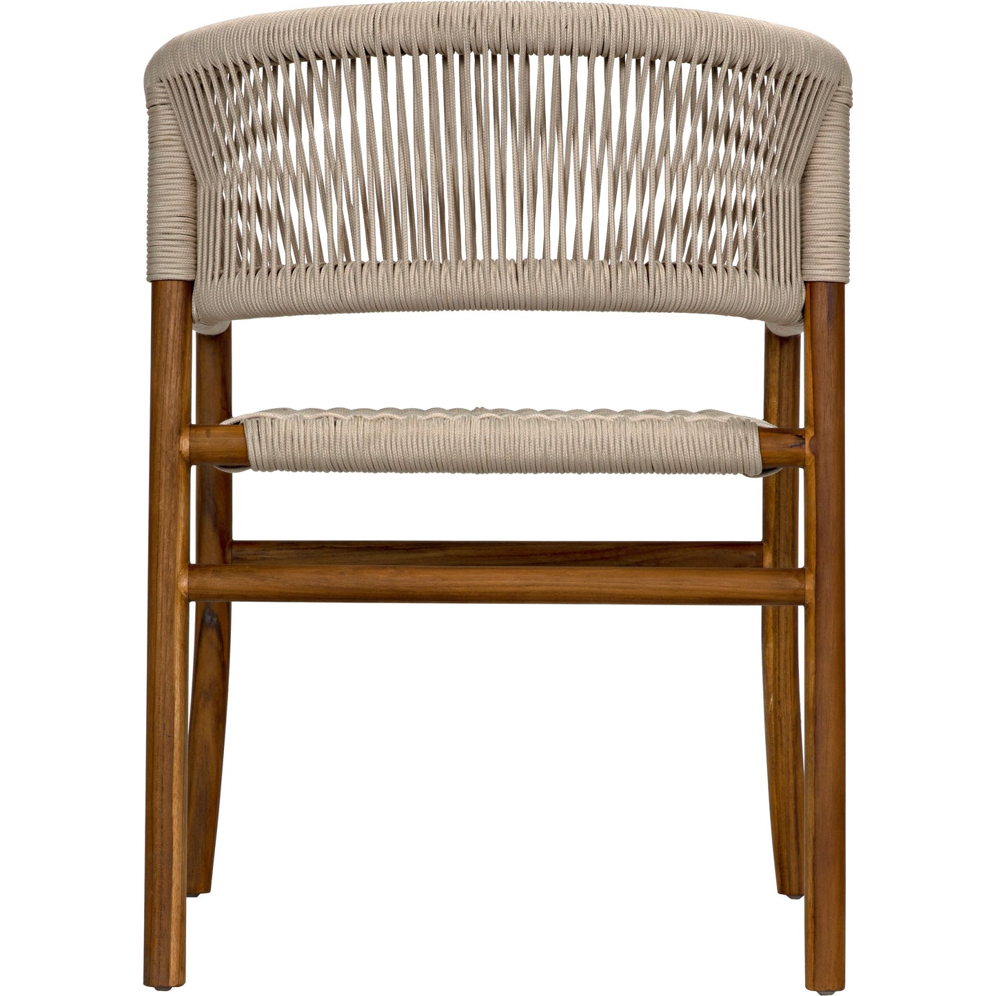 008 SI-1956844 | Additional Silo | Conrad Chair by Noir in cleart coat flat teak. Made from teak and rope in a cottage & farmhouse style.