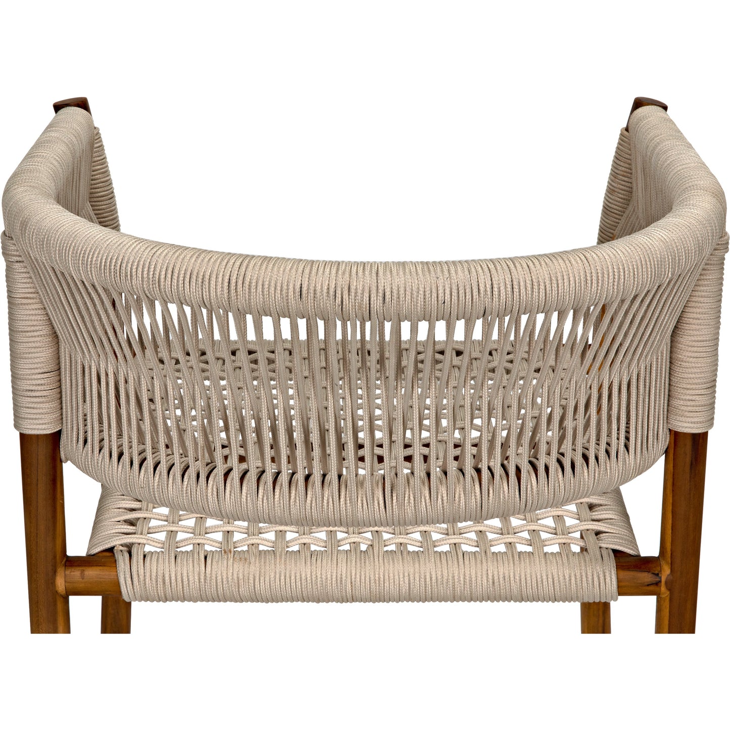 009 SI-1956844 | Additional Silo | Conrad Chair by Noir in cleart coat flat teak. Made from teak and rope in a cottage & farmhouse style.