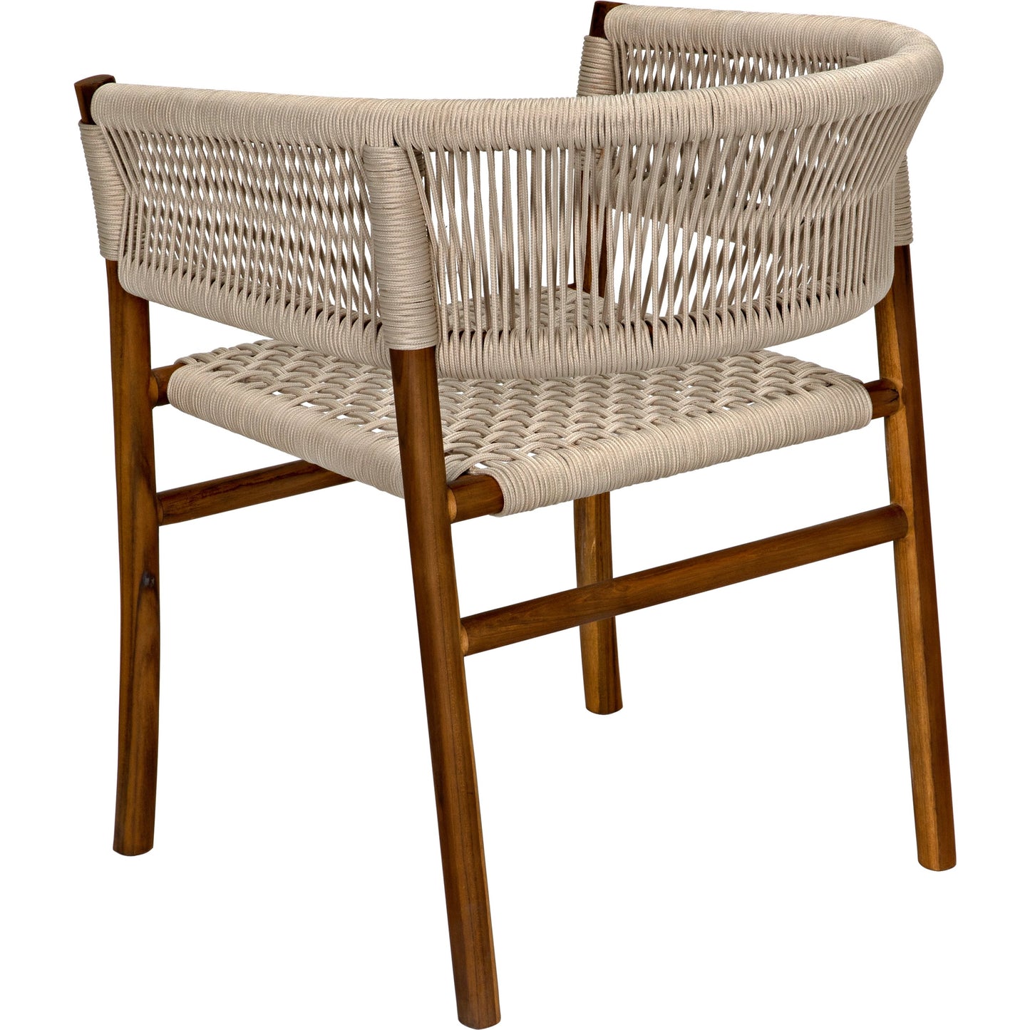 010 SI-1956844 | Additional Silo | Conrad Chair by Noir in cleart coat flat teak. Made from teak and rope in a cottage & farmhouse style.