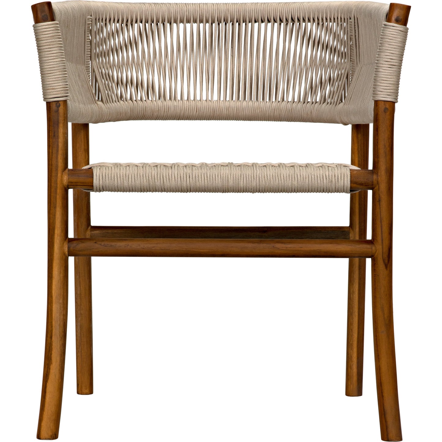 003 SI-1956844 | Additional Silo | Conrad Chair by Noir in cleart coat flat teak. Made from teak and rope in a cottage & farmhouse style.
