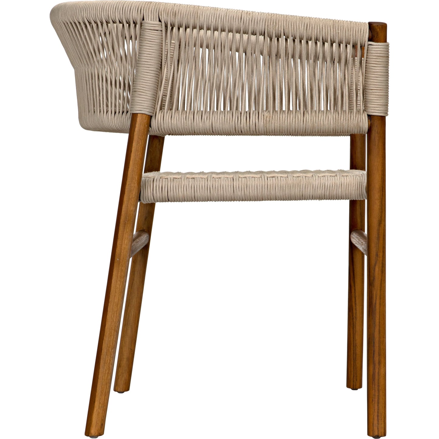 005 SI-1956844 | Additional Silo | Conrad Chair by Noir in cleart coat flat teak. Made from teak and rope in a cottage & farmhouse style.