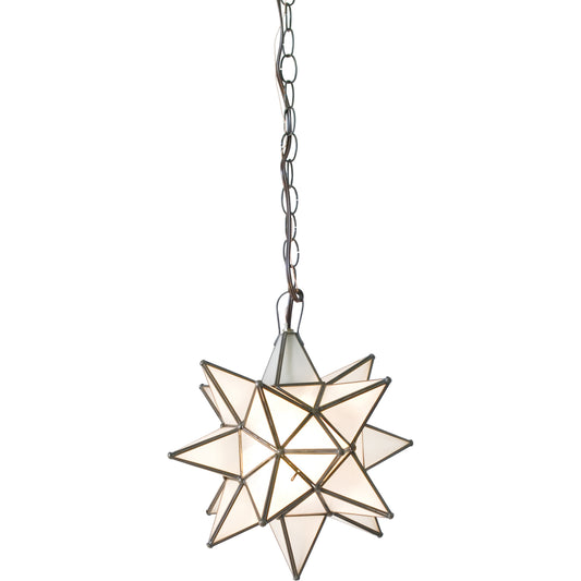 Frosted Star Chandelier by Worlds Away in off white and off white. Made from metal, glass in a eclectic & global style.