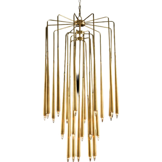 Hans Chandelier by John-Richard in brass and brass. Made from brass in a modern style.