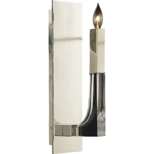 Acrylic Single-Light Wall Sconce by John-Richard. Made from unique in a transitional style.