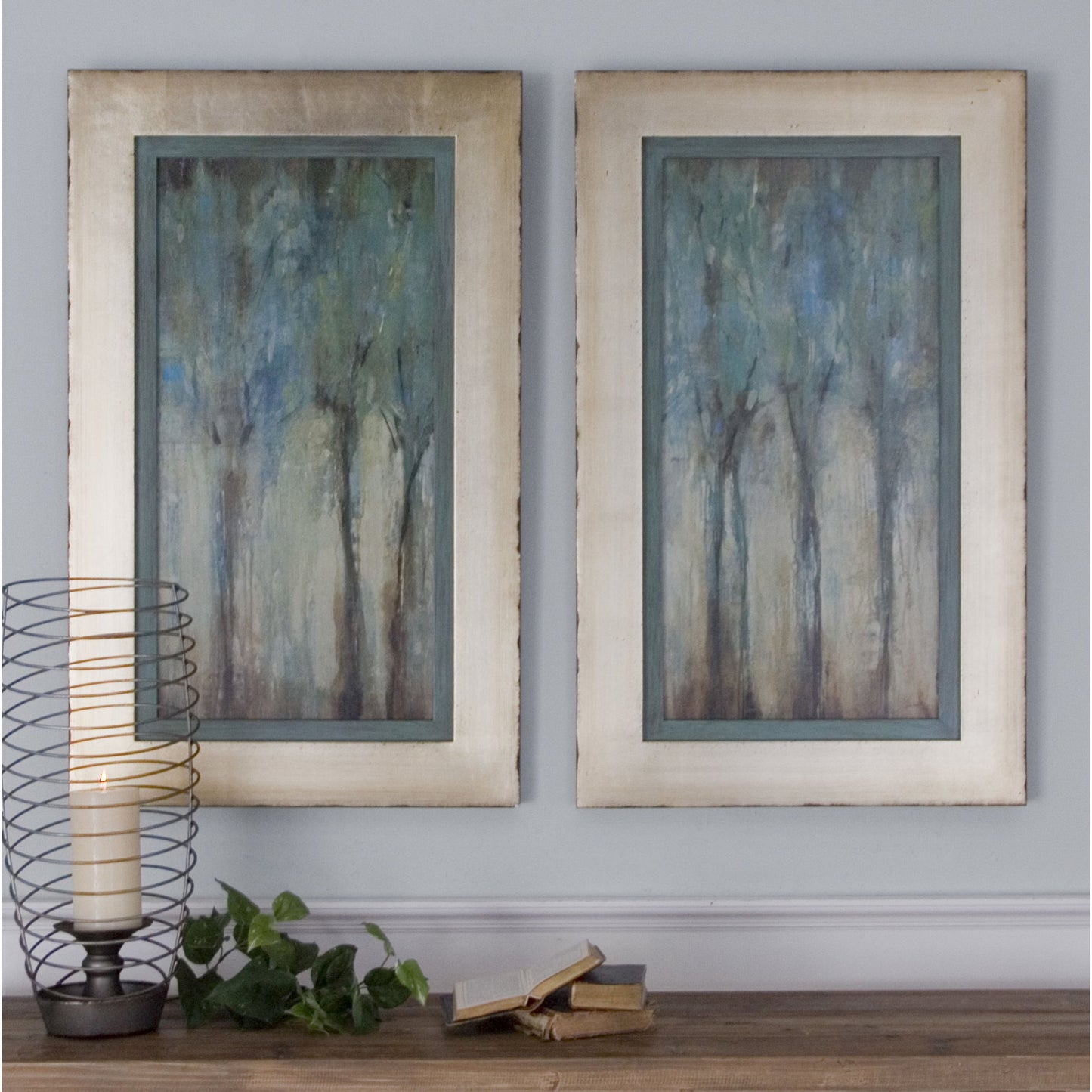 002 S-254105 | Additional Silo | Whispering Wind Framed Art (Set of 2) by Uttermost in multi. Made from wood, mdf, paper in a modern style.
