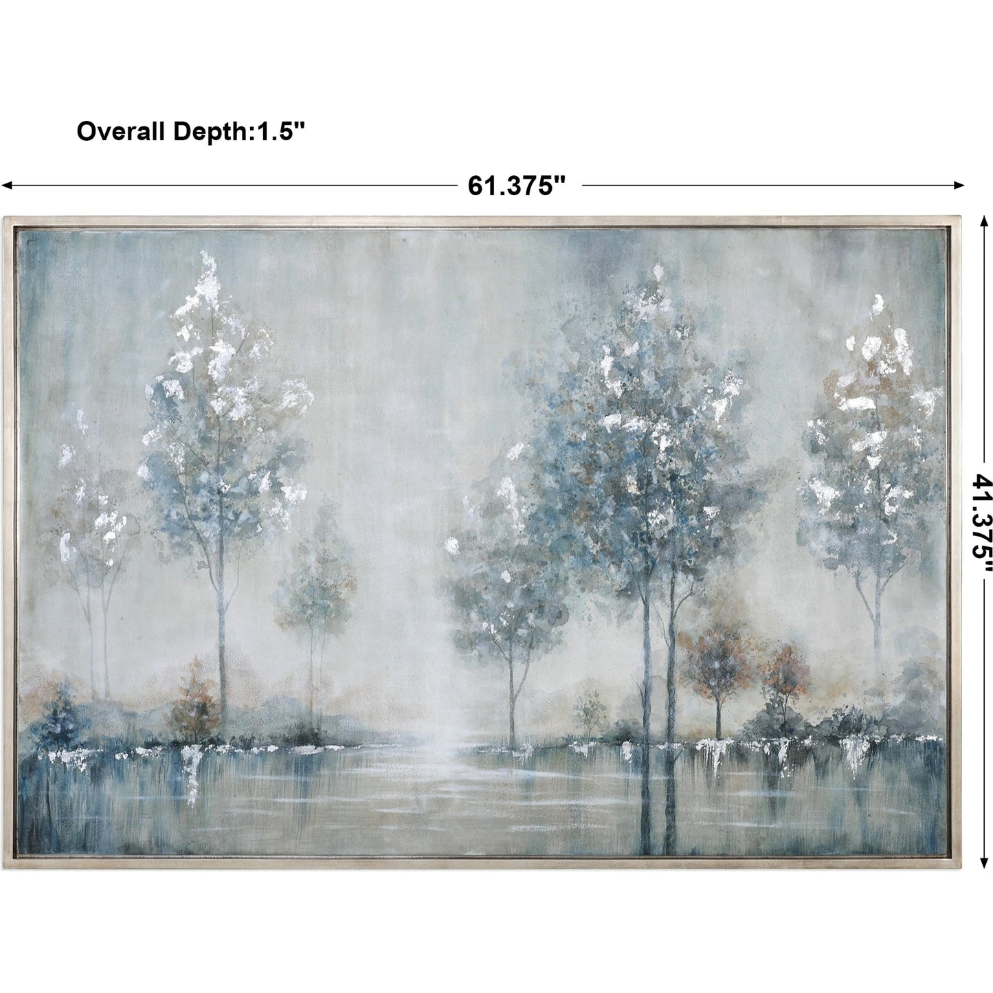 003 S-254074 | Additional Silo | Walk in the Meadow Landscape Art by Uttermost in multi. Made from pine, canvas, acrylic in a modern style.