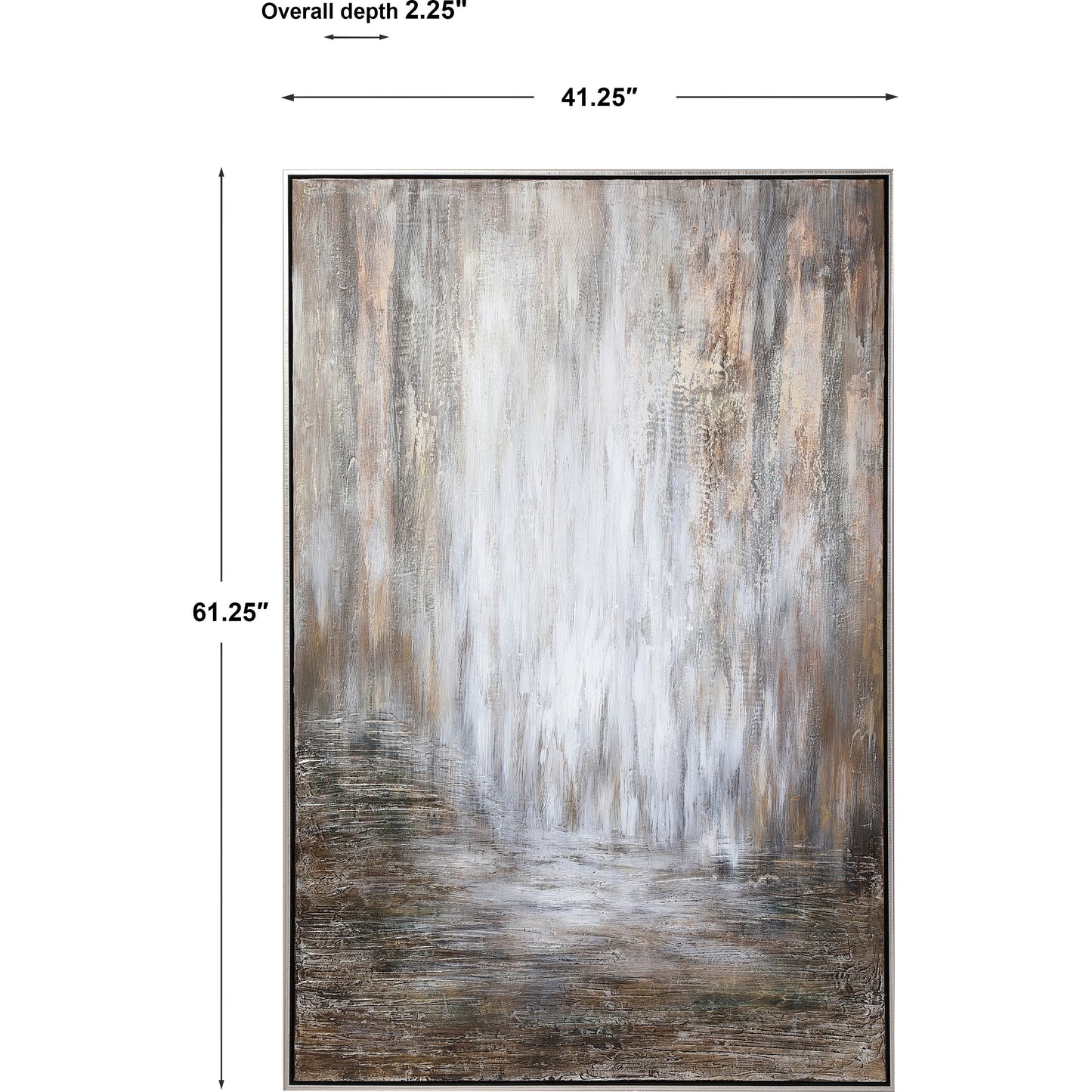 003 SR-824226 | Additional Silo | Desert Rain Hand Painted Abstract Art by Uttermost in multi. Made from fir wood, pu frame, canvas in a modern style.