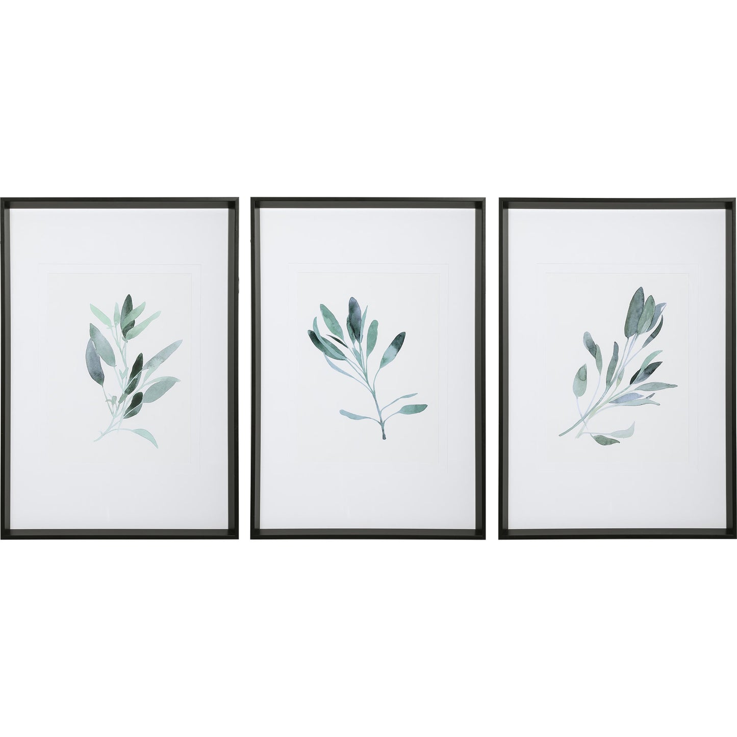 001 SR-824235 | Additional Silo | Simple Sage Watercolor Prints by Uttermost in multi. Made from plastic, glass, paper in a transitional style.