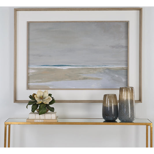 Oregon Coast Framed Print by Uttermost in mult and natural pine. Made from pine, mdf, veneer, paper in a modern style.