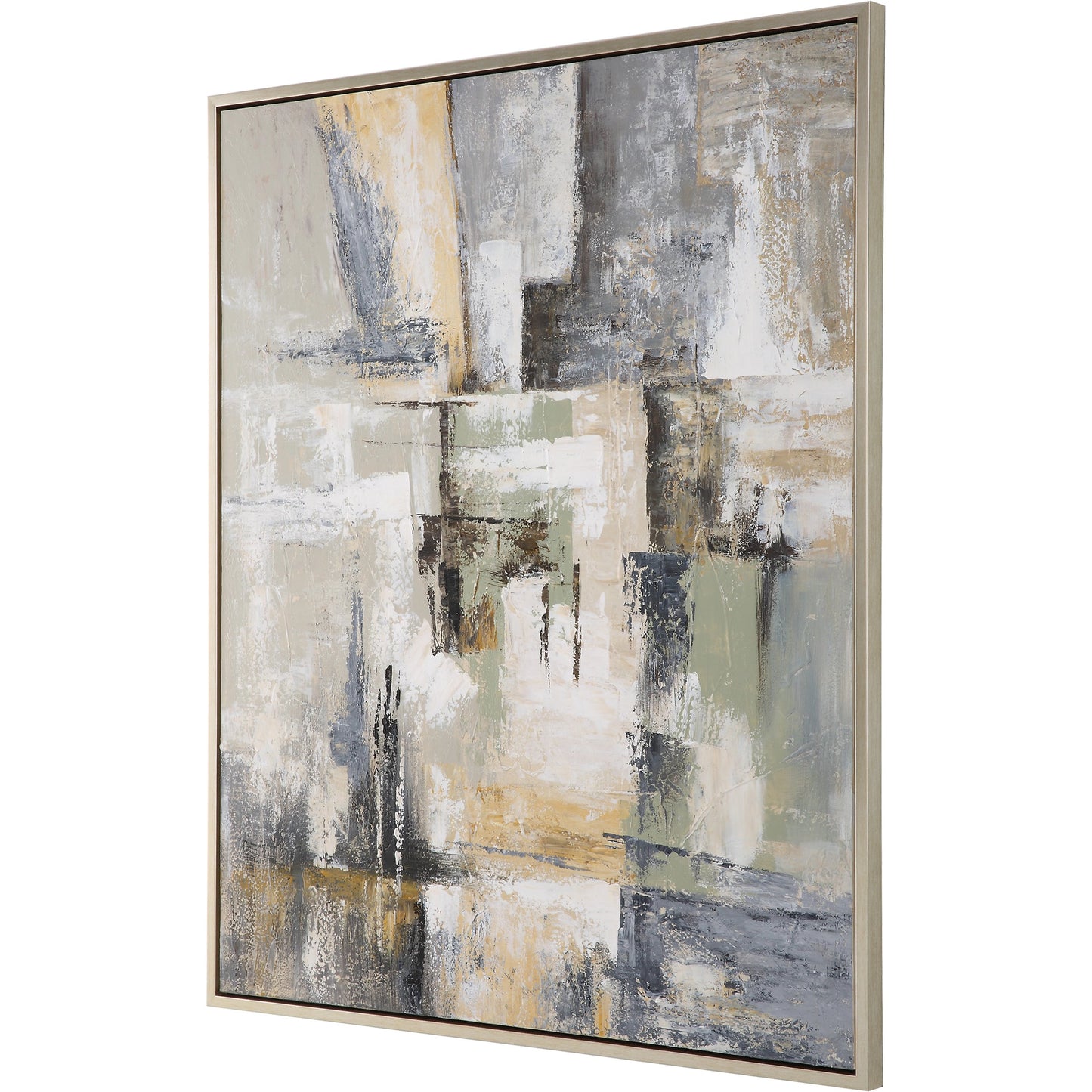 003 SI-1981455 | Additional Silo | Intuition Hand Painted Art by Uttermost in multi and light pine. Made from canvas, pine wood, acrylic in a modern style.