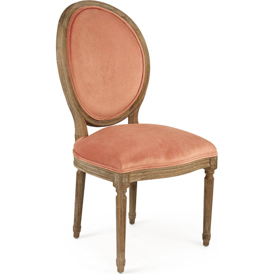 Medallion Velvet Side Chair by Zentique. Made from unique in a traditional style.