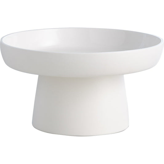 Encircle Tazza by Global Views in chalk. Made from ceramic in a modern style.