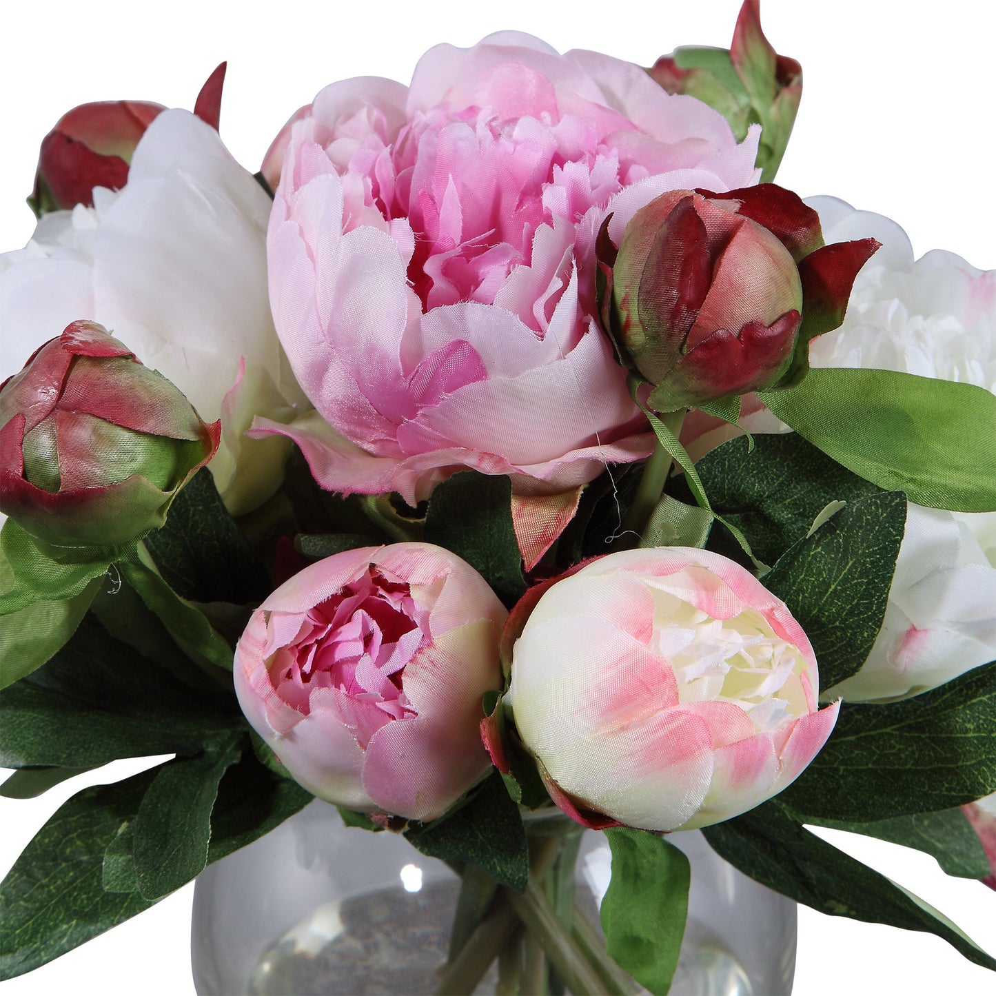 007 SR-389109 | Additional Silo | Blaire Peony Bouquet by Uttermost. Made from polyester, plastic, iron, glass in a modern style.