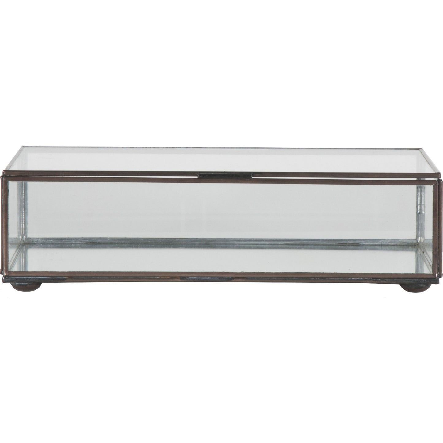003 S-316939 | Additional Silo | Clear Glass Box by Worlds Away in mirror and mirror. Made from metal, glass in a transitional style.