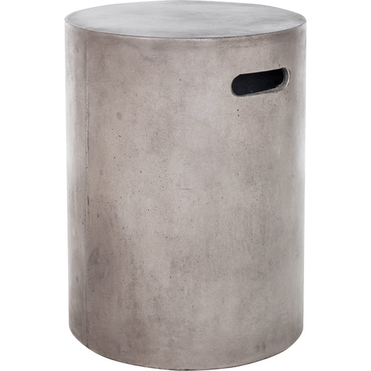 Cato Fiberstone Stool by Moe's Home Collection in dark gray and water based acrylic. Made from cement, natural fibres in a modern style.