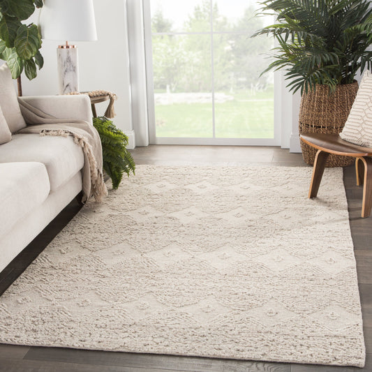 Burke BRK01 Rug by Jaipur Living in beige. Made from 100% wool in a unique style.