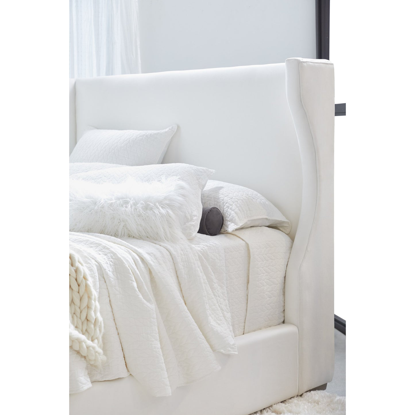008 SR-387059,SR-387060,SR-387061 | Additional Silo | Balboa Upholstered Bed by Essentials For Living in livesmart peyton-pearl, natural gray. Made from wood, fabric in a modern style.