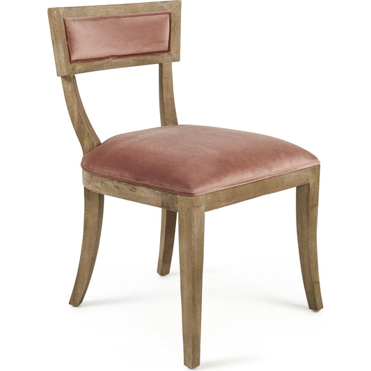 001 SR-900106 | Primary Silo | Carvell Side Chair by Zentique in limed gray oak. Made from limed grey oak in a cottage & farmhouse style.