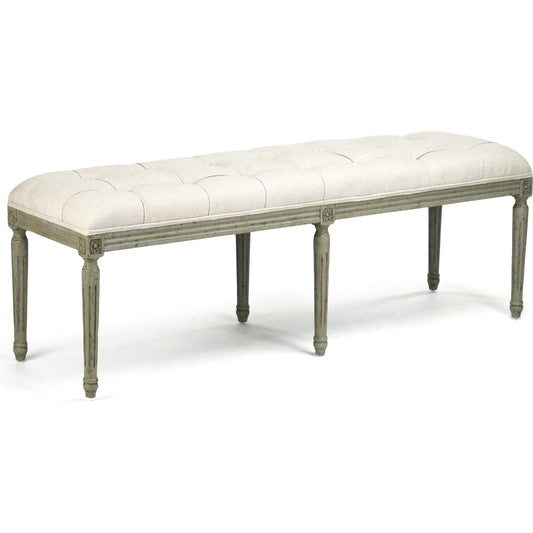 Louis Tufted Bench by Zentique. Made from unique in a traditional style.