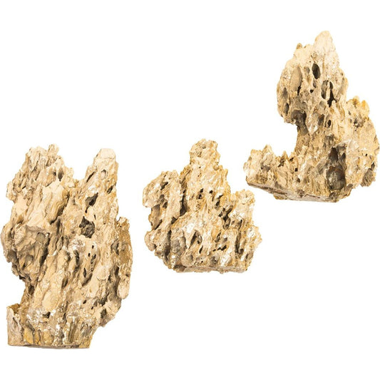 001 SR-820998 | Primary Silo | Stalagmite Wall Art Plated Brass (Set of 3) by Phillips Collection in gold and polish brass. Made from stone in a eclectic & global style.