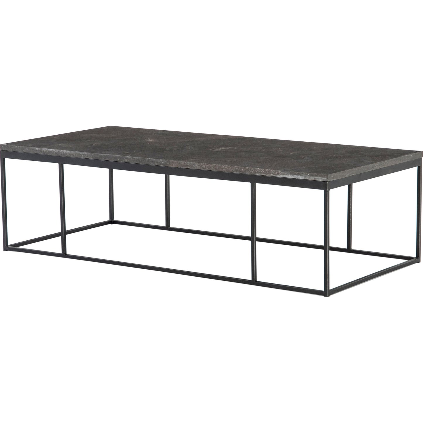 001 S-338907 | Additional Silo | Harlow Coffee Table by Four Hands in blue stone, gunmetal. Made from bluestone, iron in a modern style.